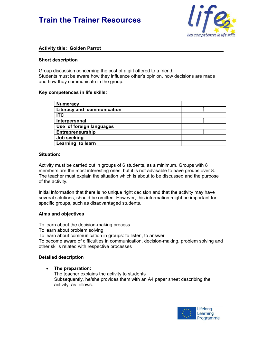 Template for Activities Notes for Completion s2