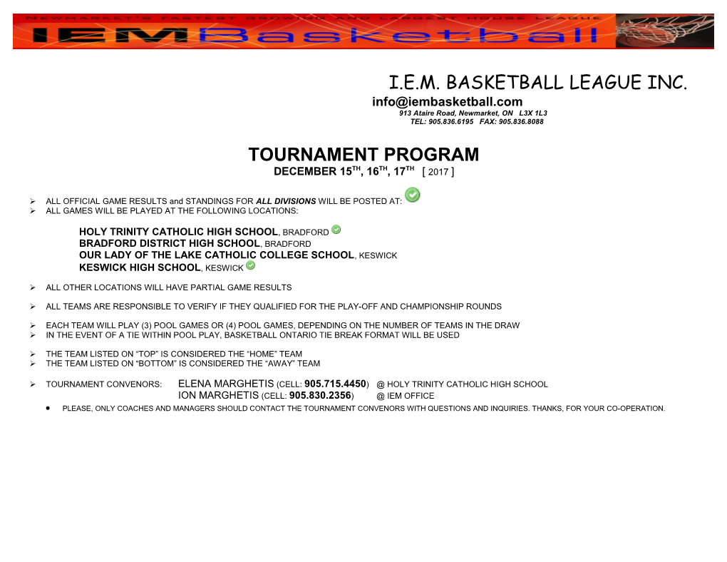 I.E.M. Basketball League Inc s4