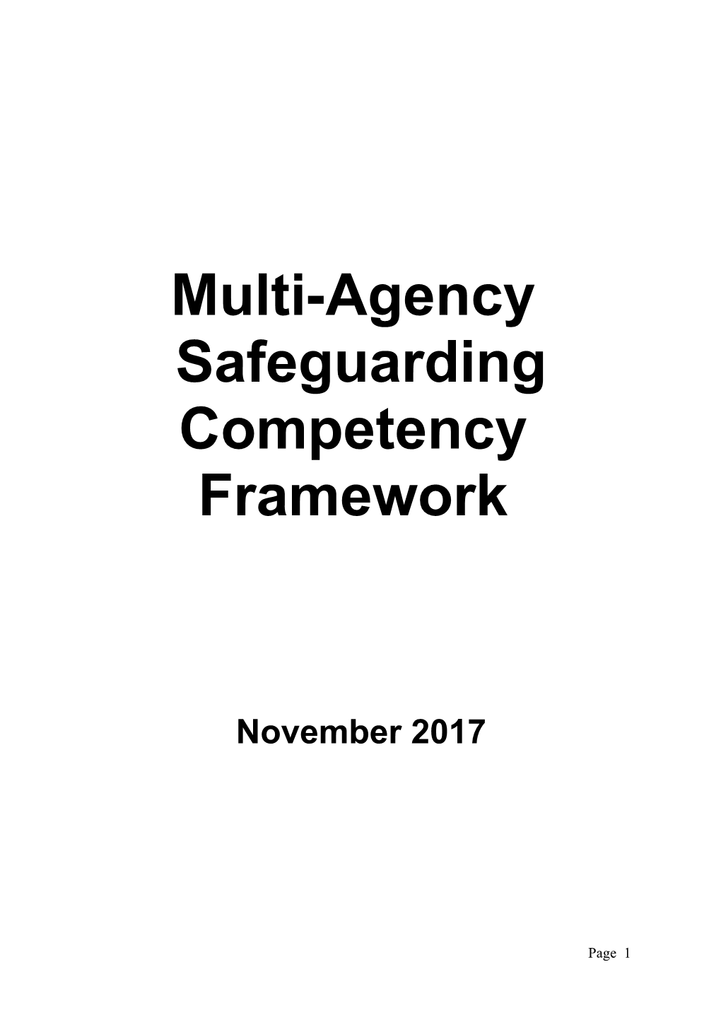 Who Should Use Wscbs Multi-Agency Safeguarding Competency Framework?