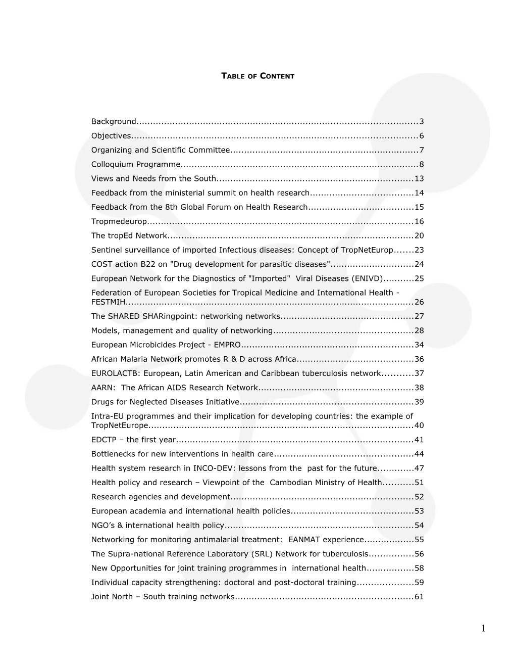 Table of Content s12