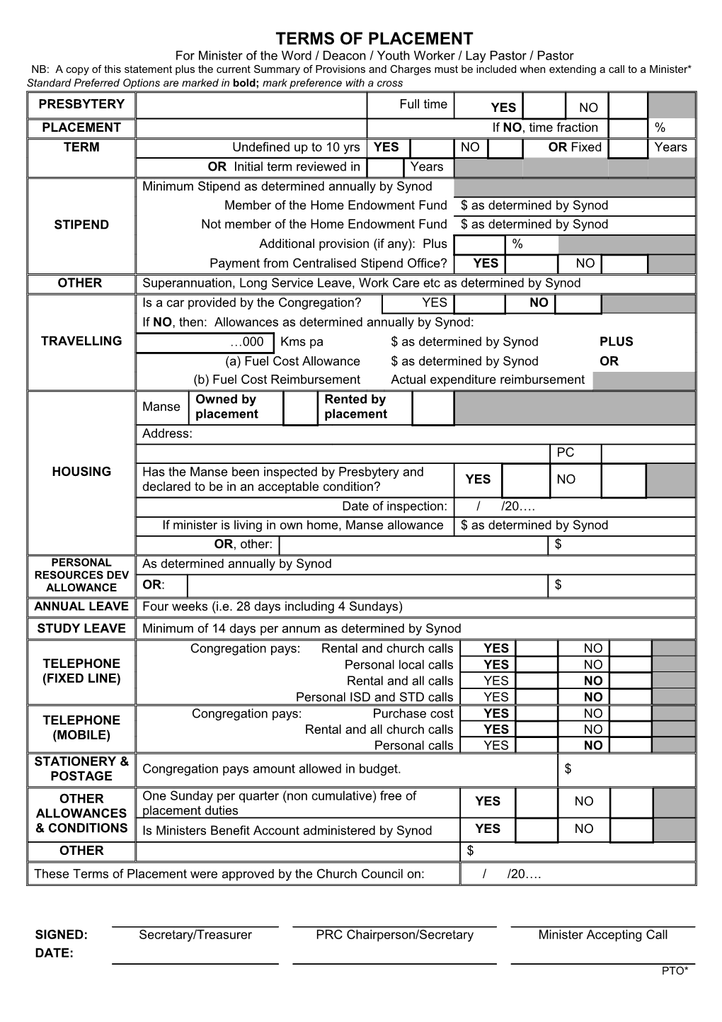 Top and Schedule Form (2014)