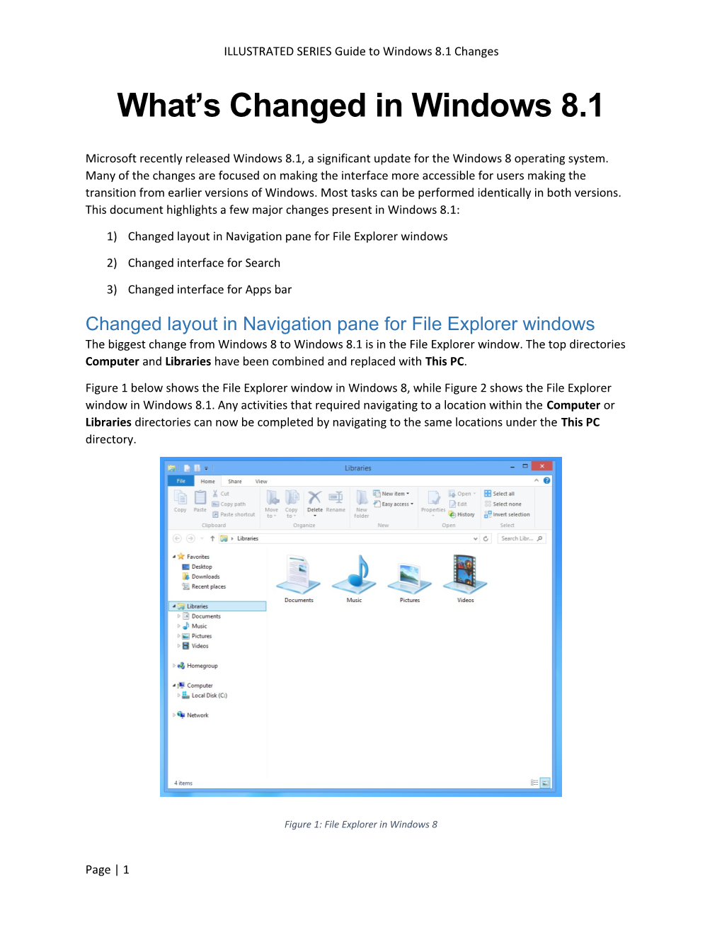 ILLUSTRATED SERIES Guide to Windows 8.1 Changes