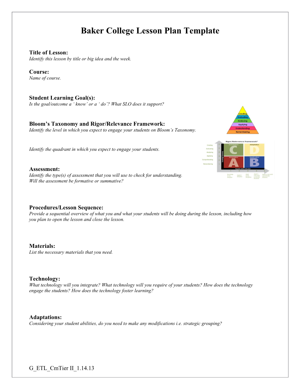 Lesson Plan Template s25