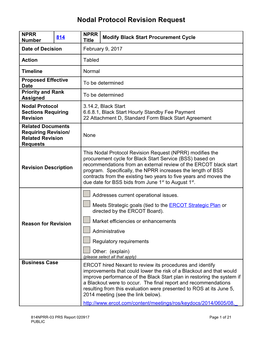 Nodal Protocol Revision Request s6