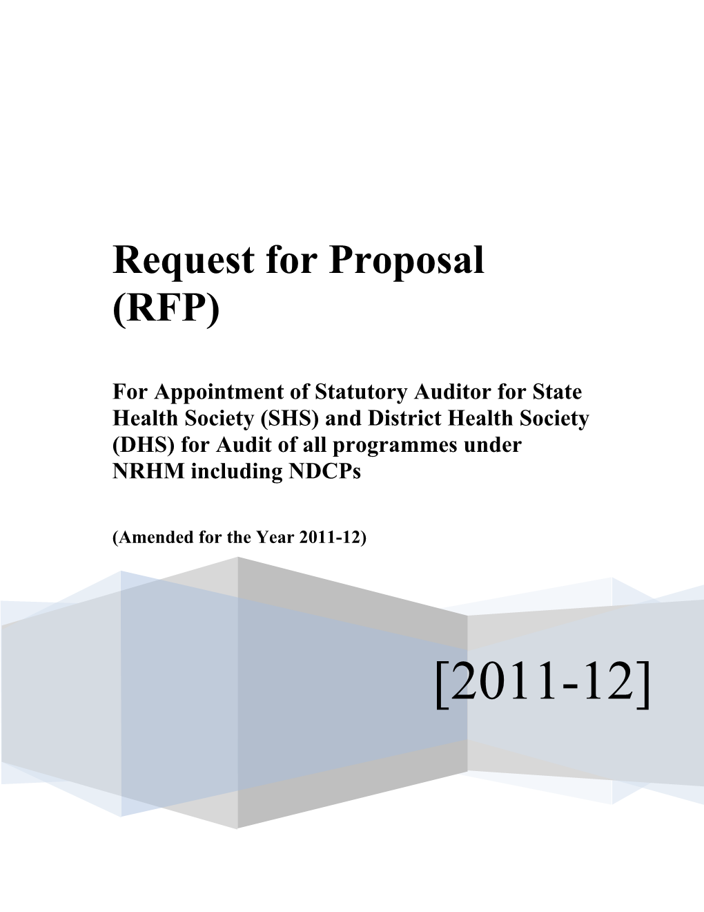 Request for Proposal (RFP) s22