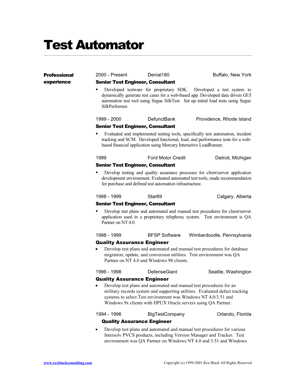 Test Automator