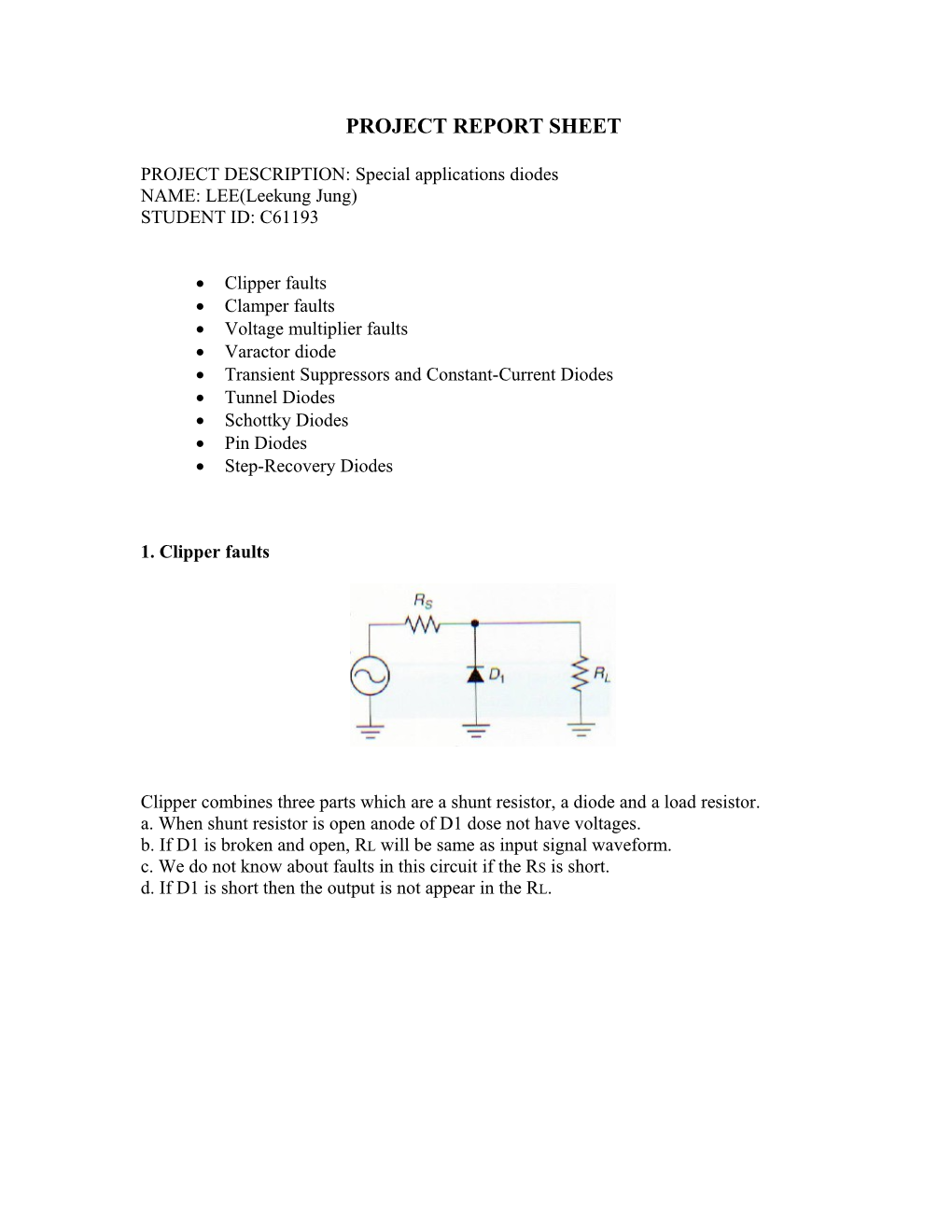 Project Report Sheet s1