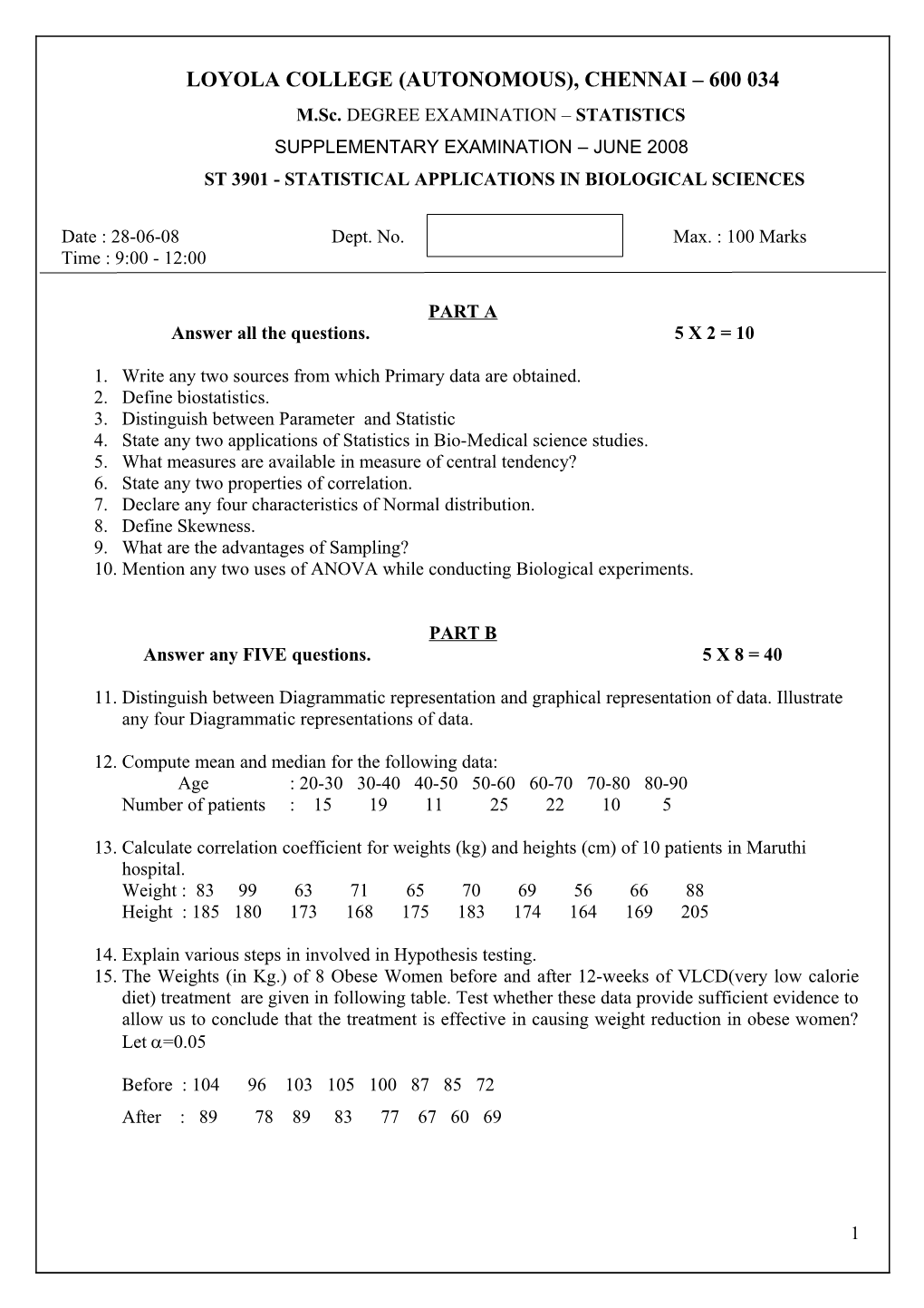 Loyola College (Autonomous), Chennai 600 034 s4