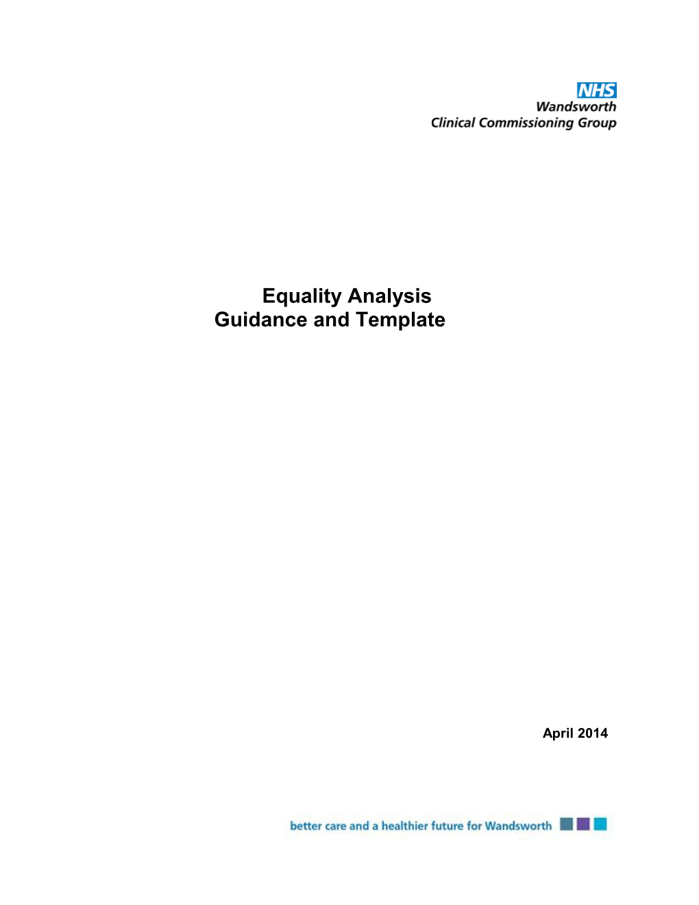 Equality Analysis Guidance