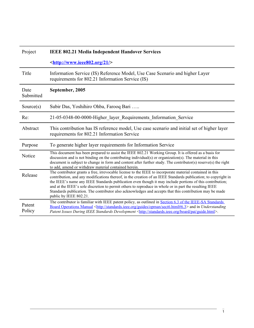 2 Information Service (IS) Reference Model