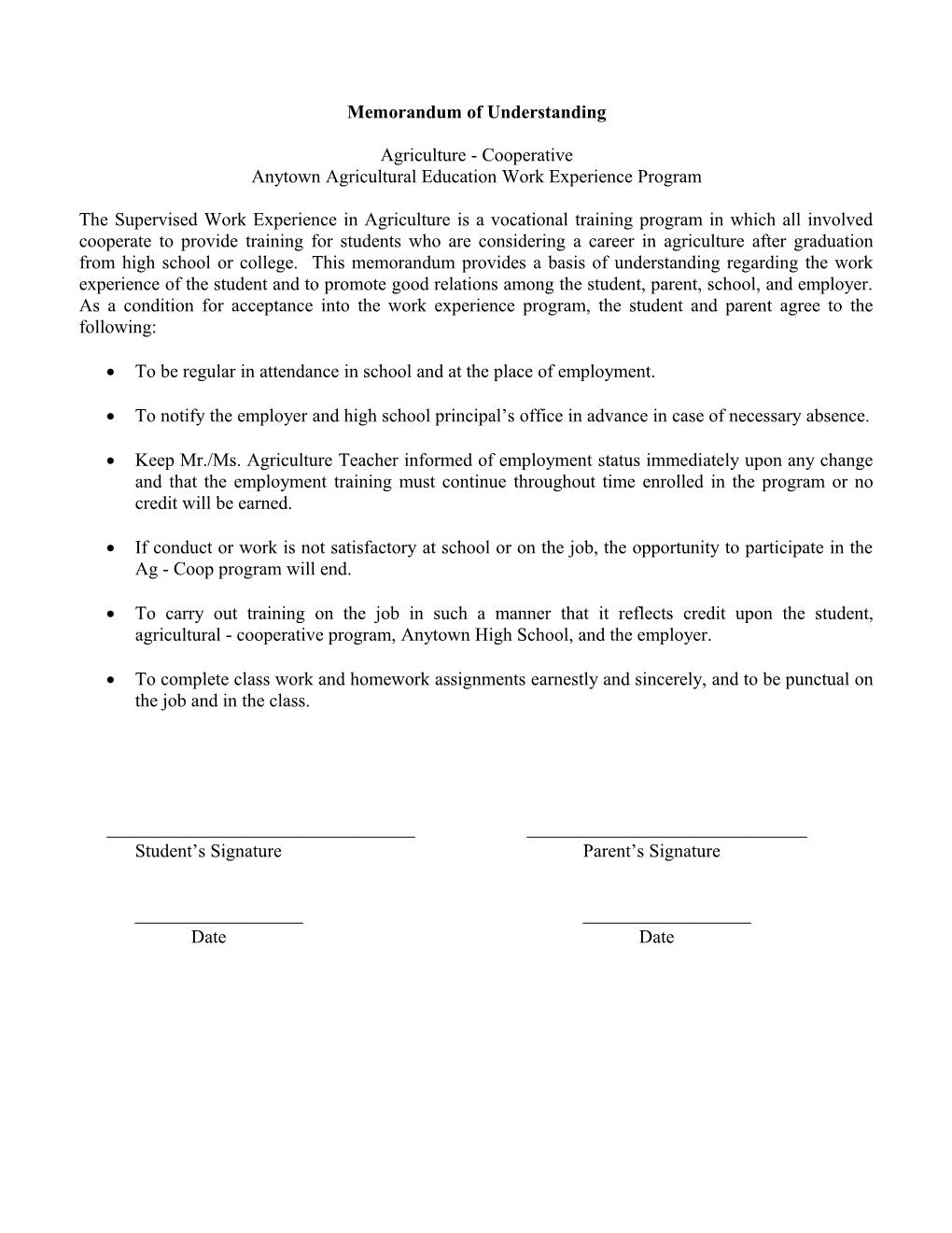 Memorandum of Understanding s5