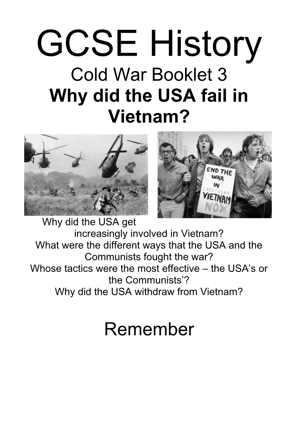 Why Did the USA Fail in Vietnam?