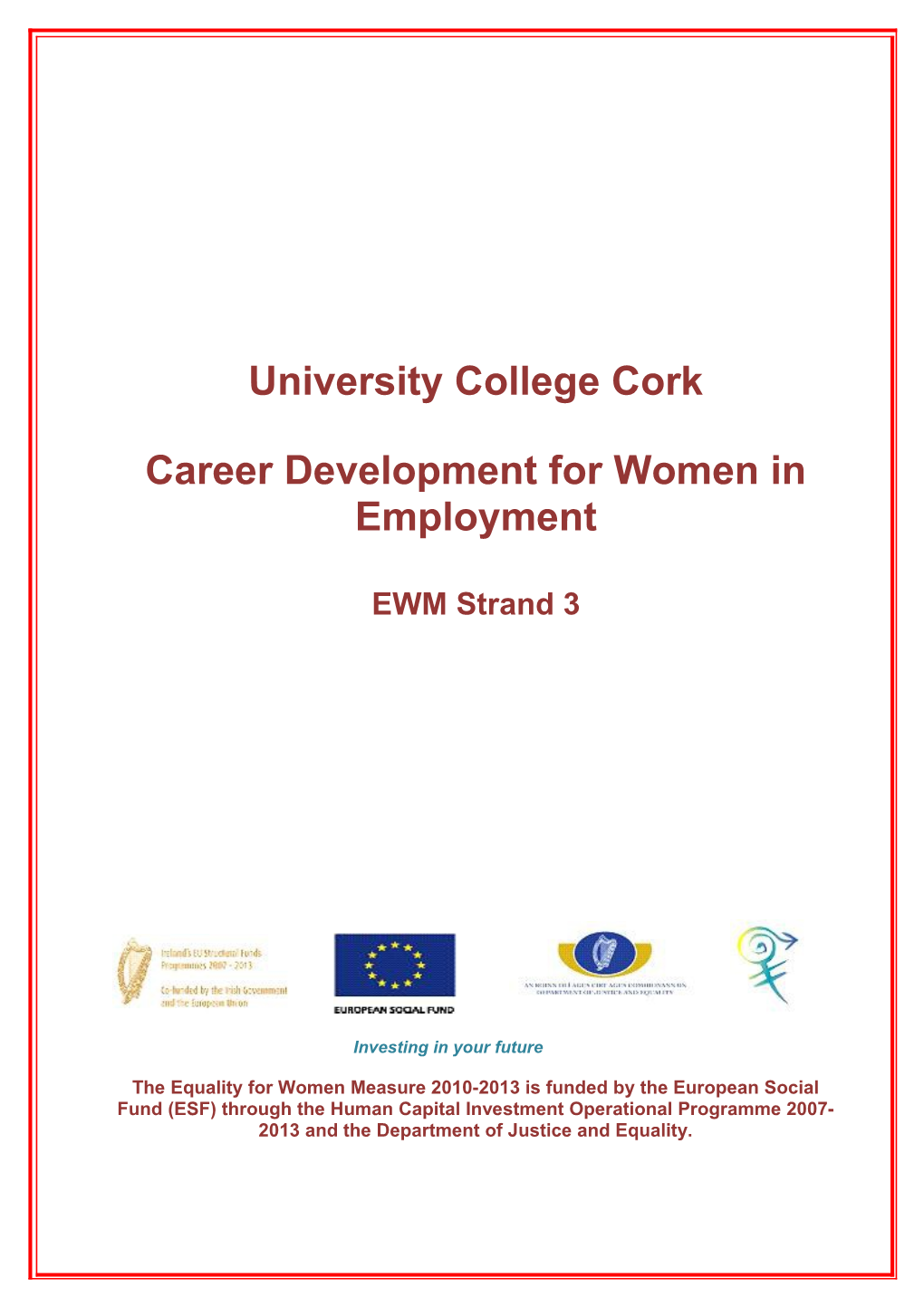 EWM Strand 3 University College Cork