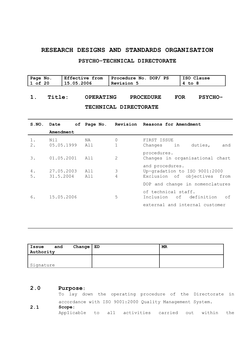 Research Designs and Standards Organisation