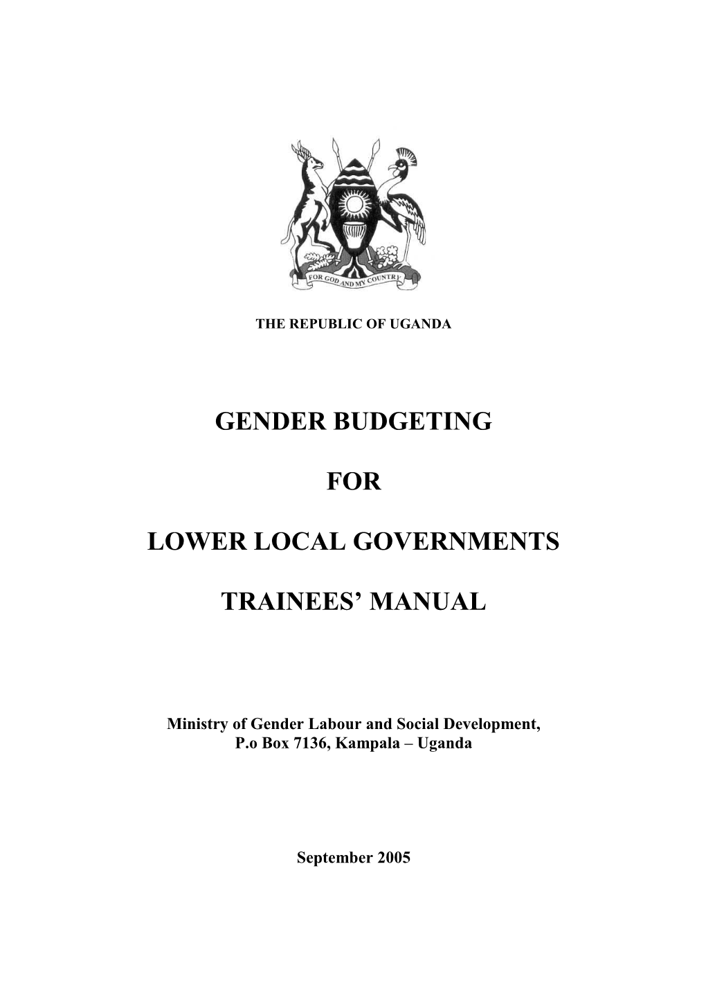 Ministry of Gender Labour and Social Development