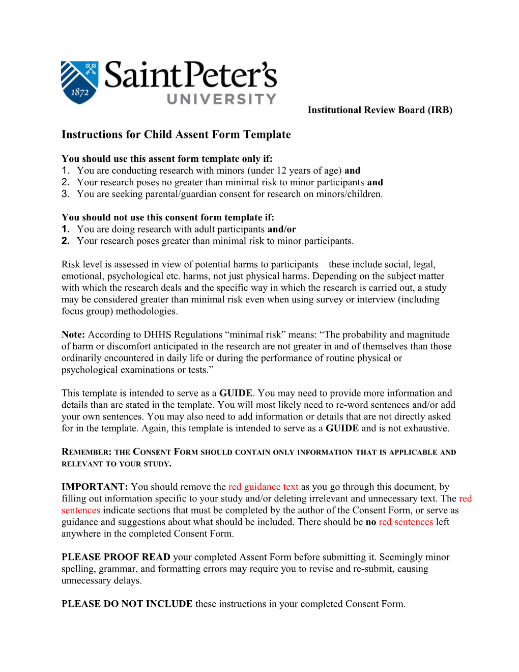 Institutional Review Board (IRB) s1