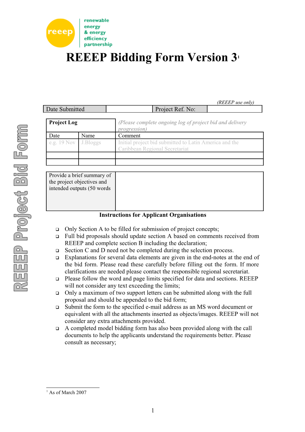 Project Proposal Form (Proposed)