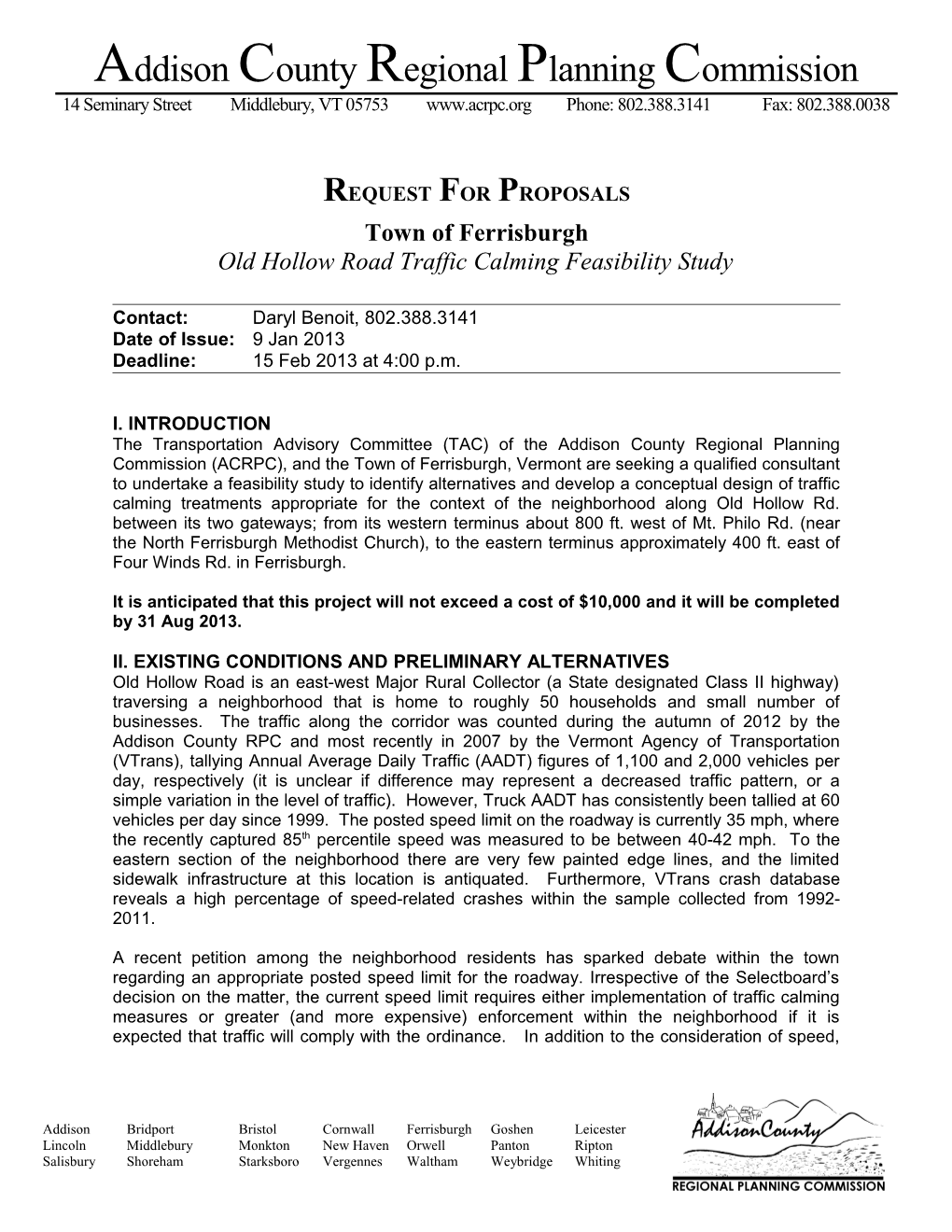 Request for Proposals s19