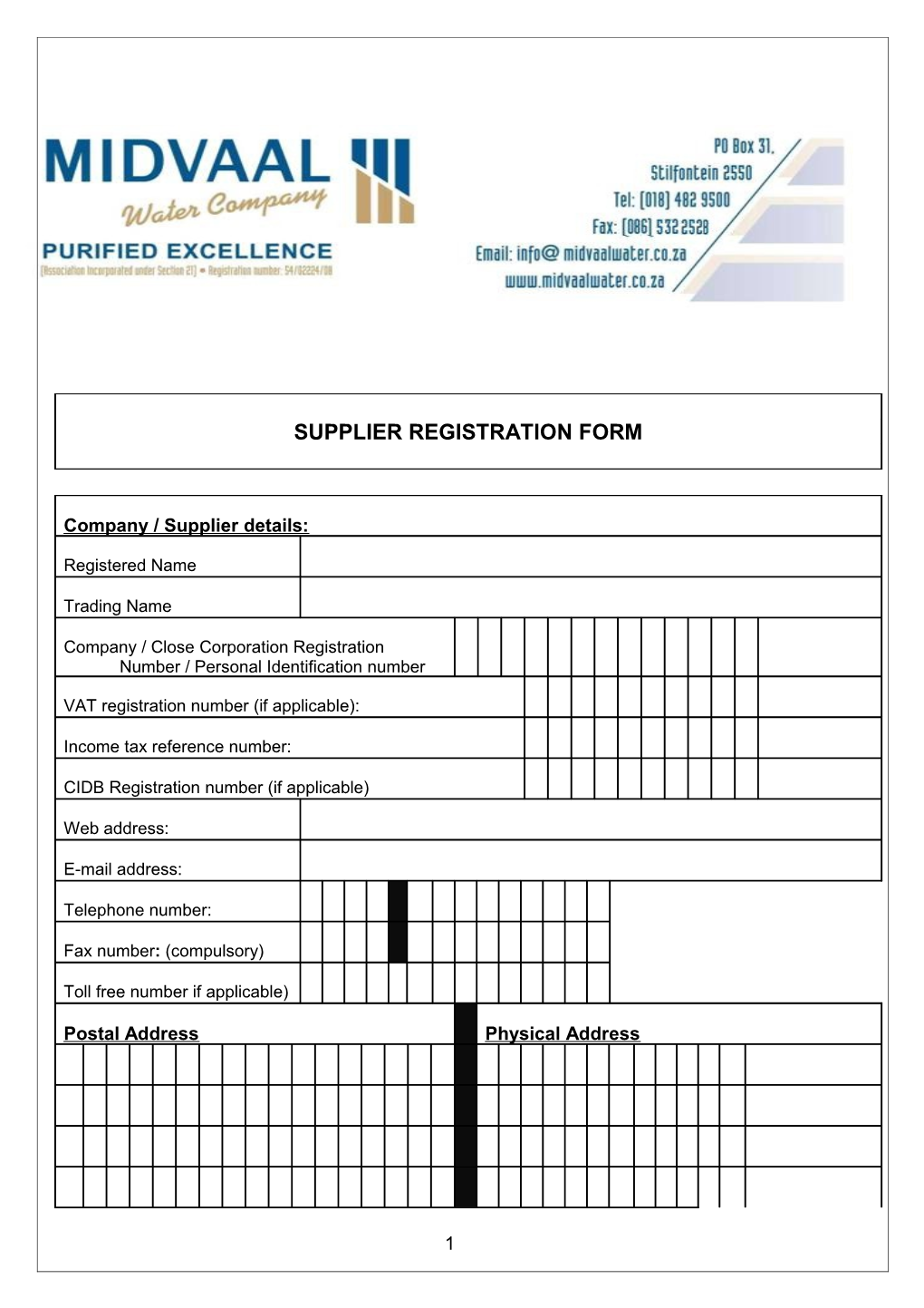 Supplier Registration Form s1