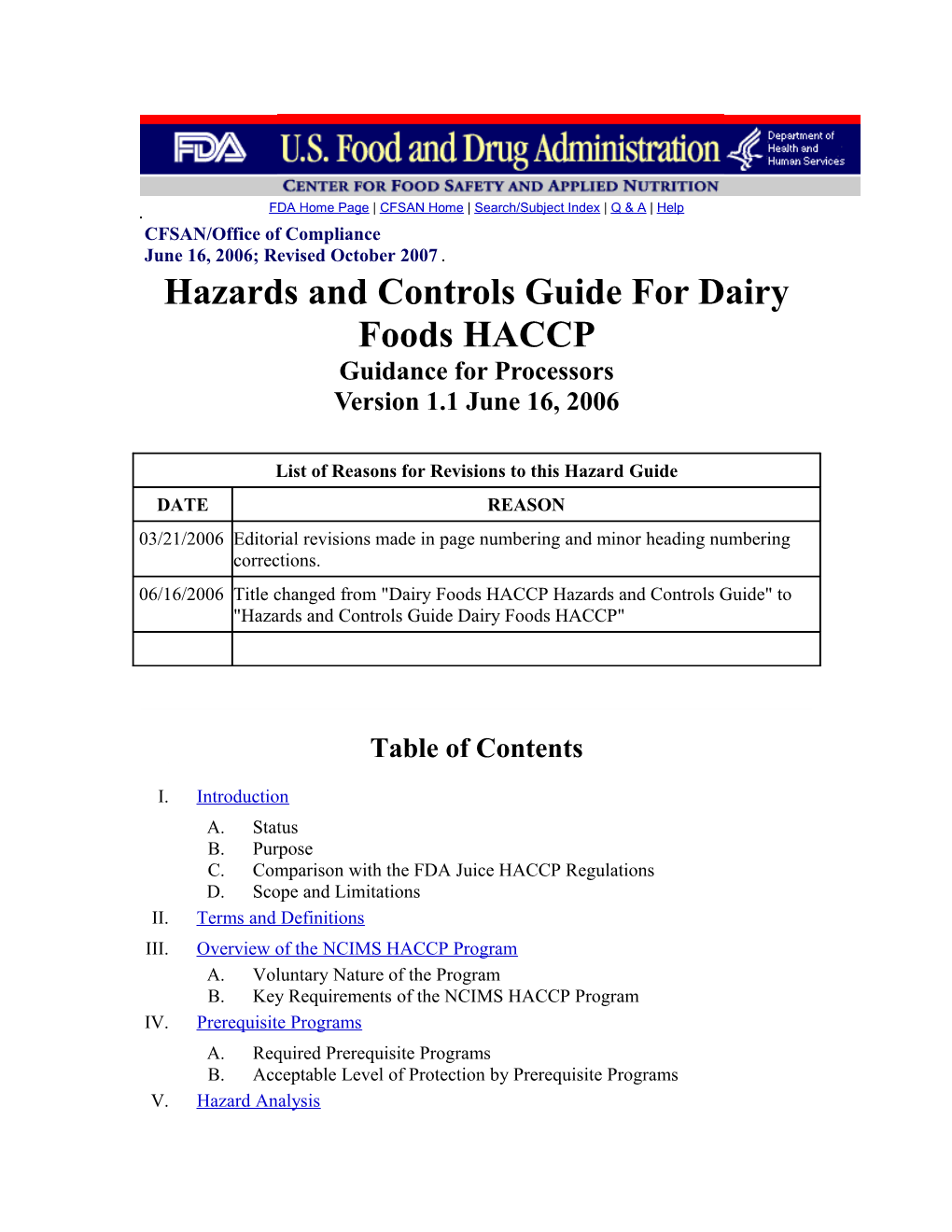 FDA Home Page CFSAN Home Search/Subject Index Q & a Help