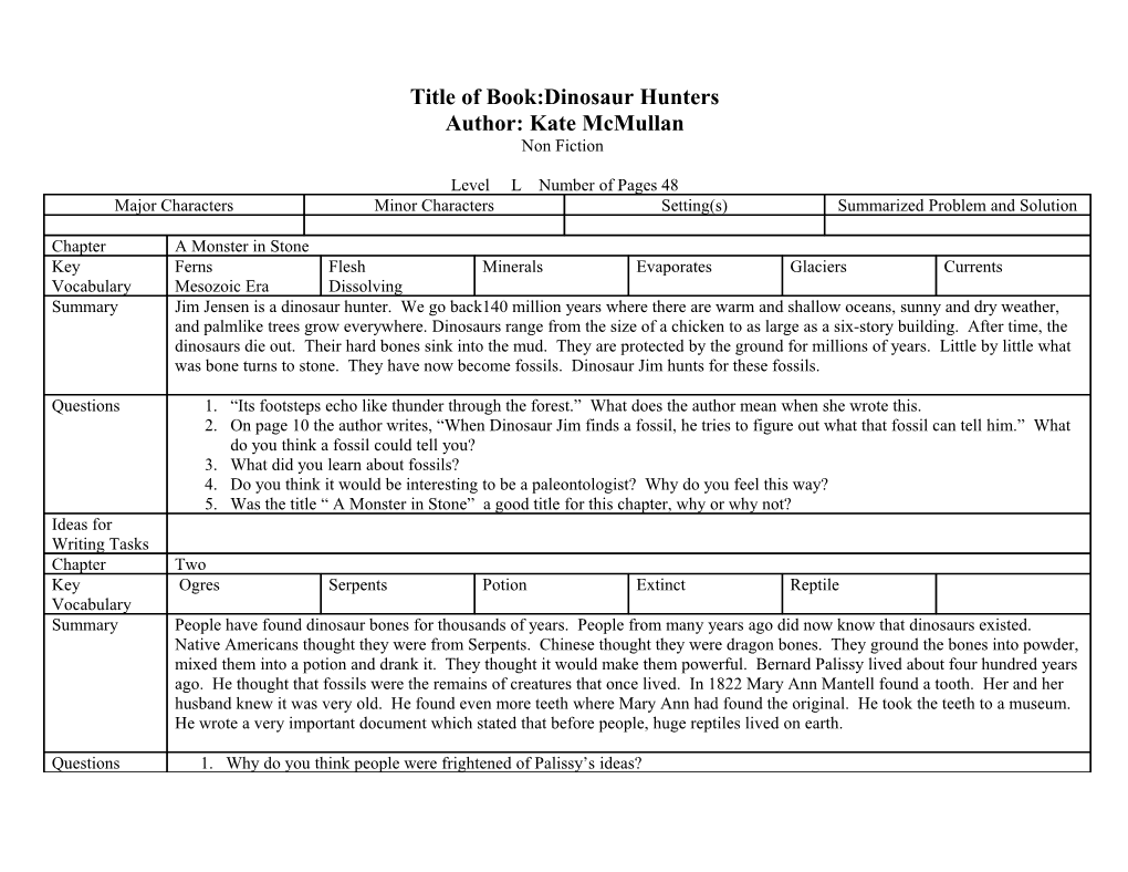 Reading Resource Template