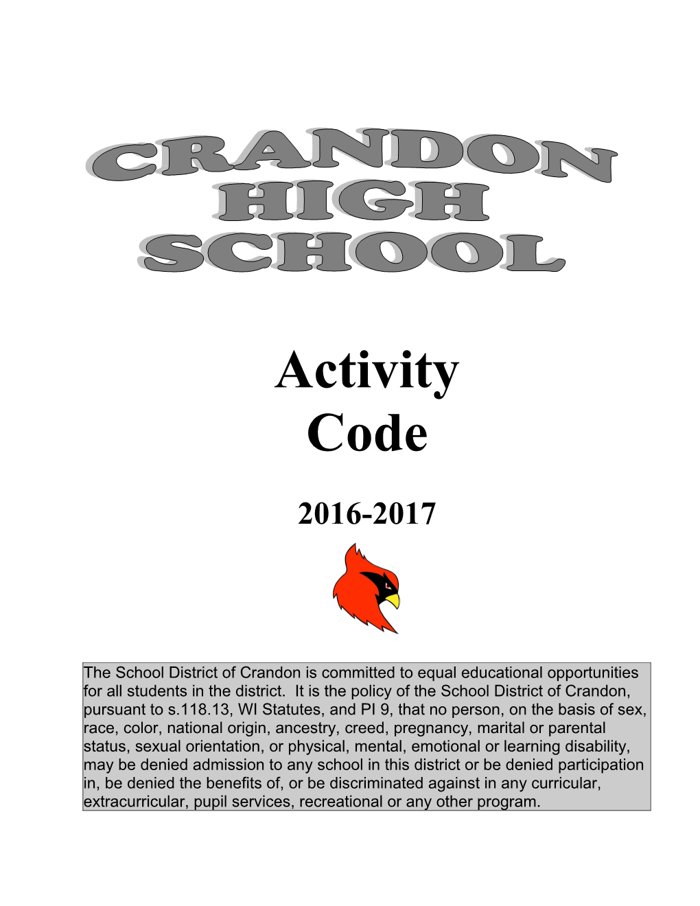 III. Goals of Extra-Curricular Activity Participation 4