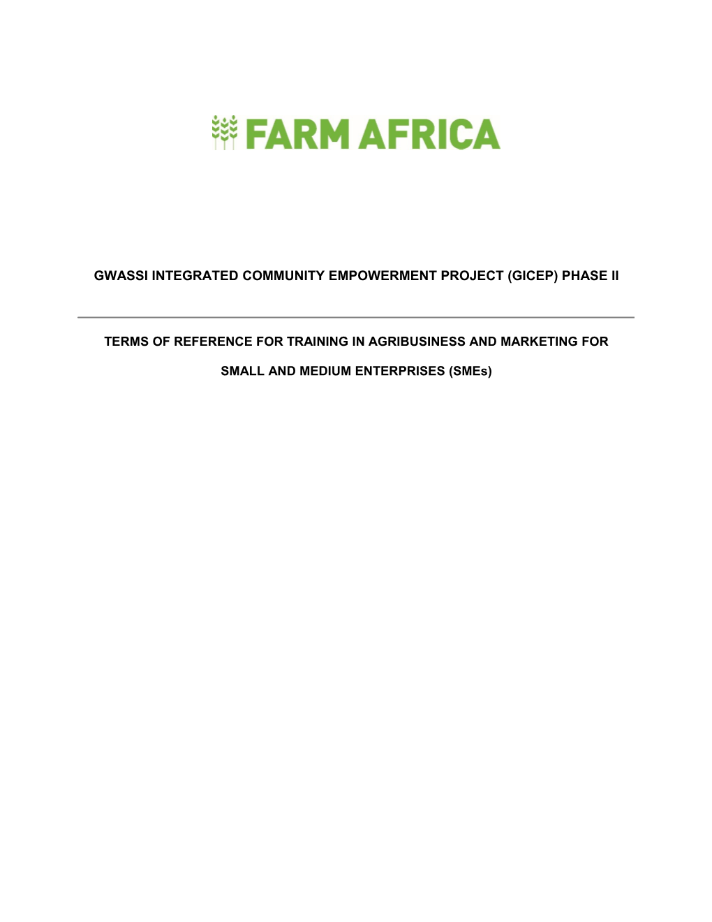 Farm Africa, an International Non-Governmental Organization Is Working to End Hunger And