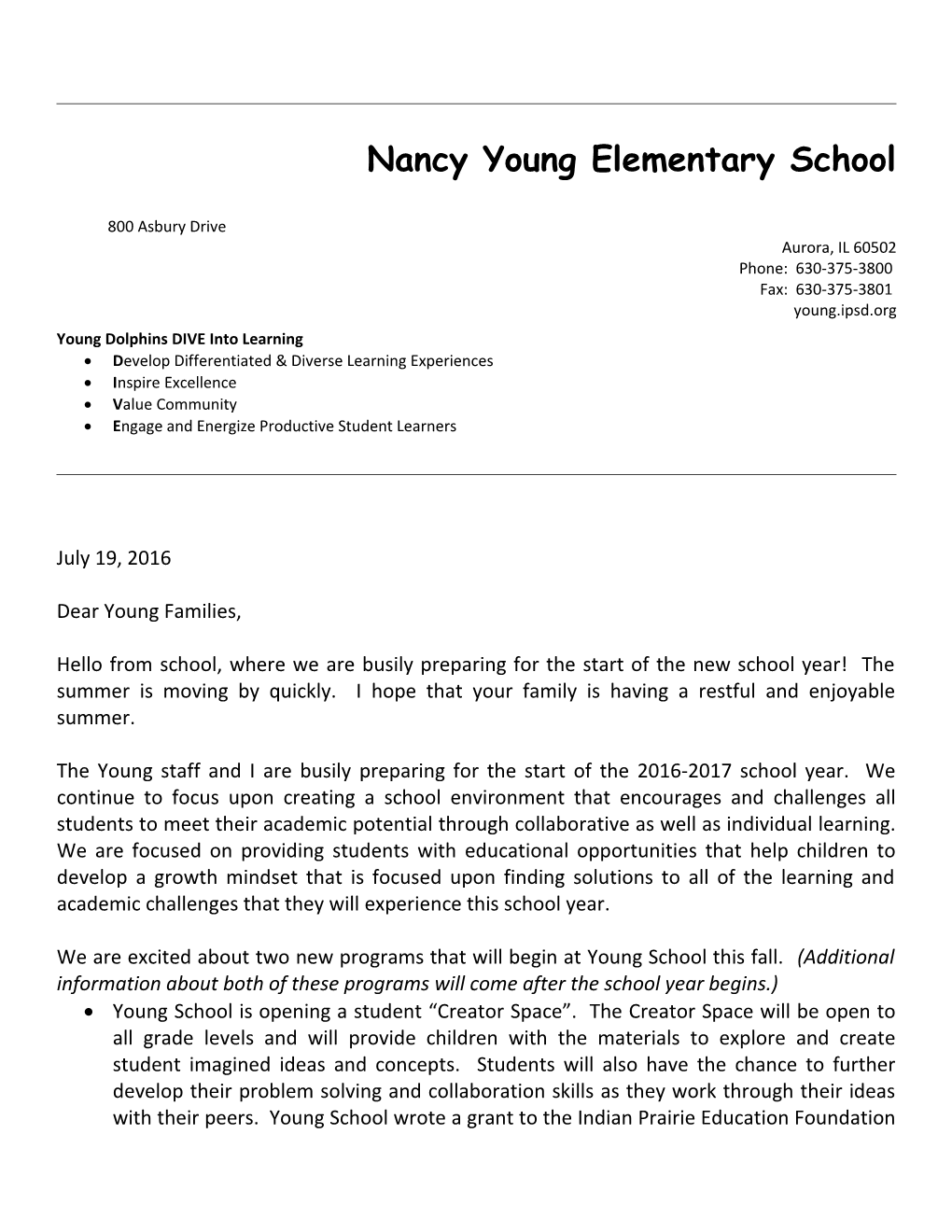 Nancy Young Elementary School