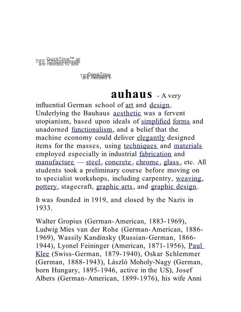 Auhaus - a Very Influential German School of Art and Design