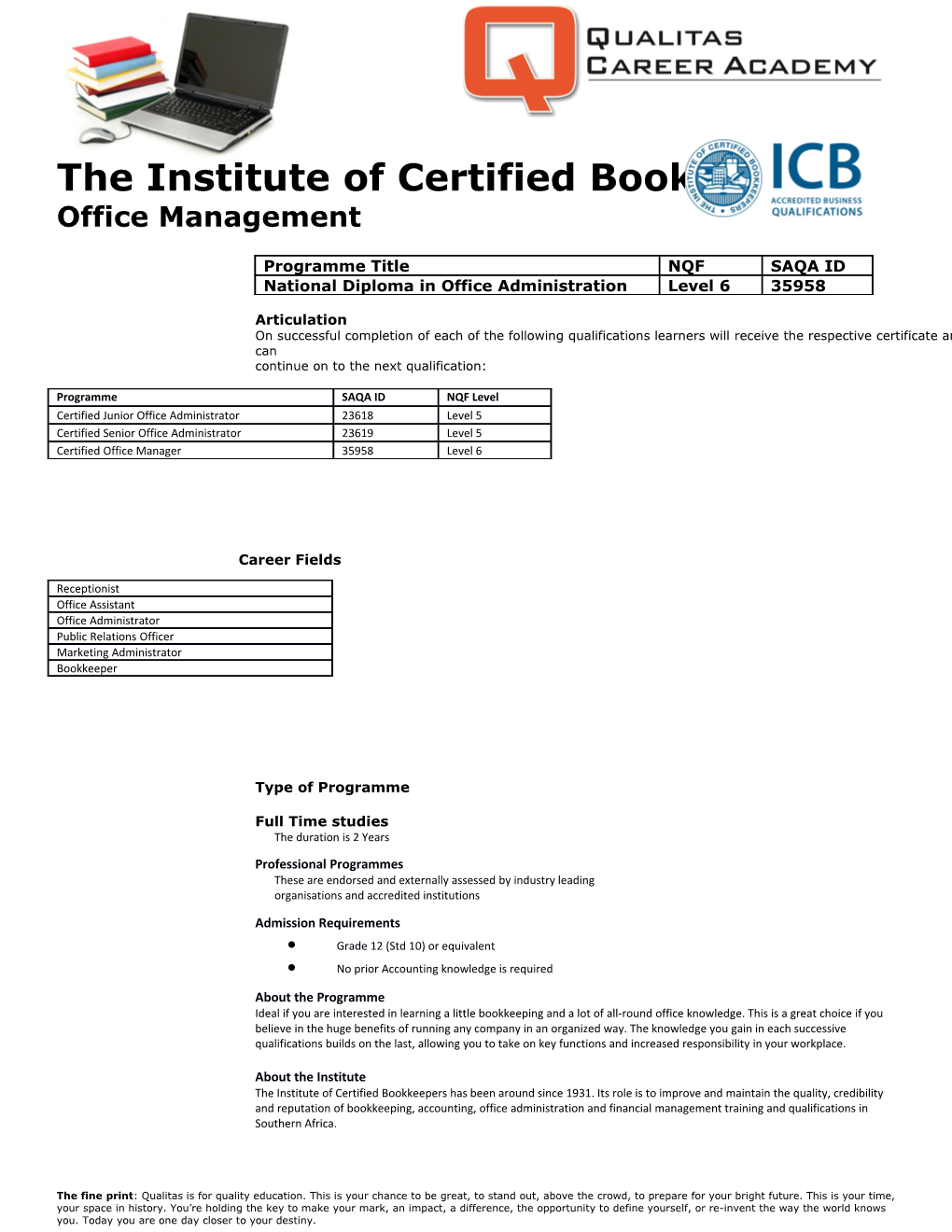 The Institute of Certified Bookkeepers