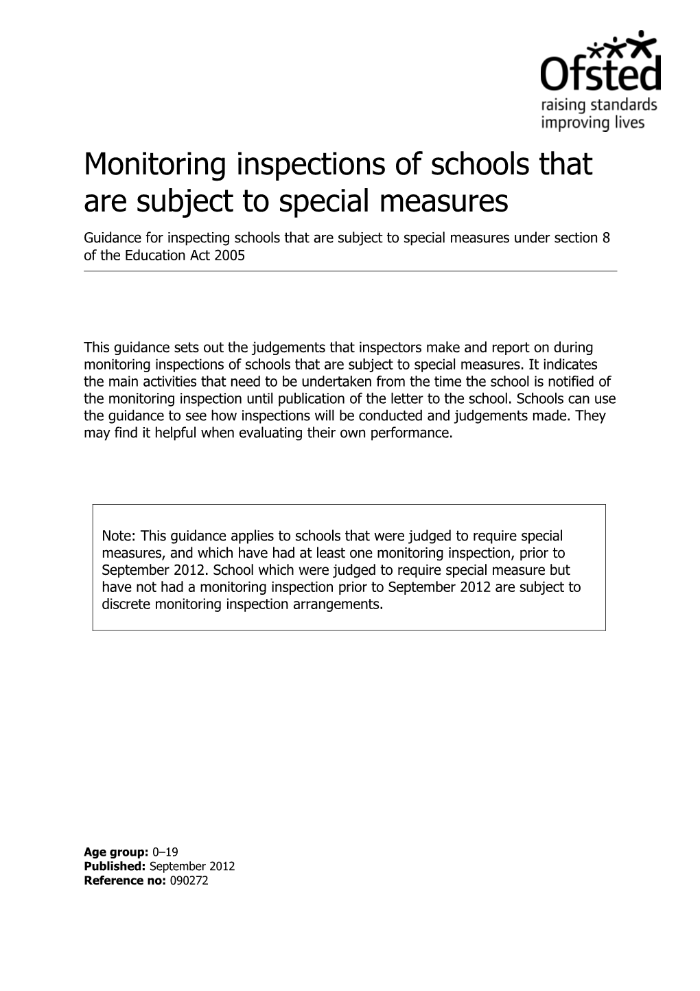 Monitoring Inspections of Schools SM LEGACY