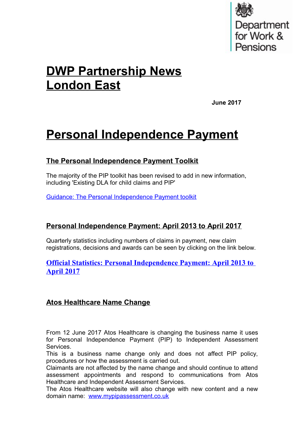The Personal Independence Payment Toolkit