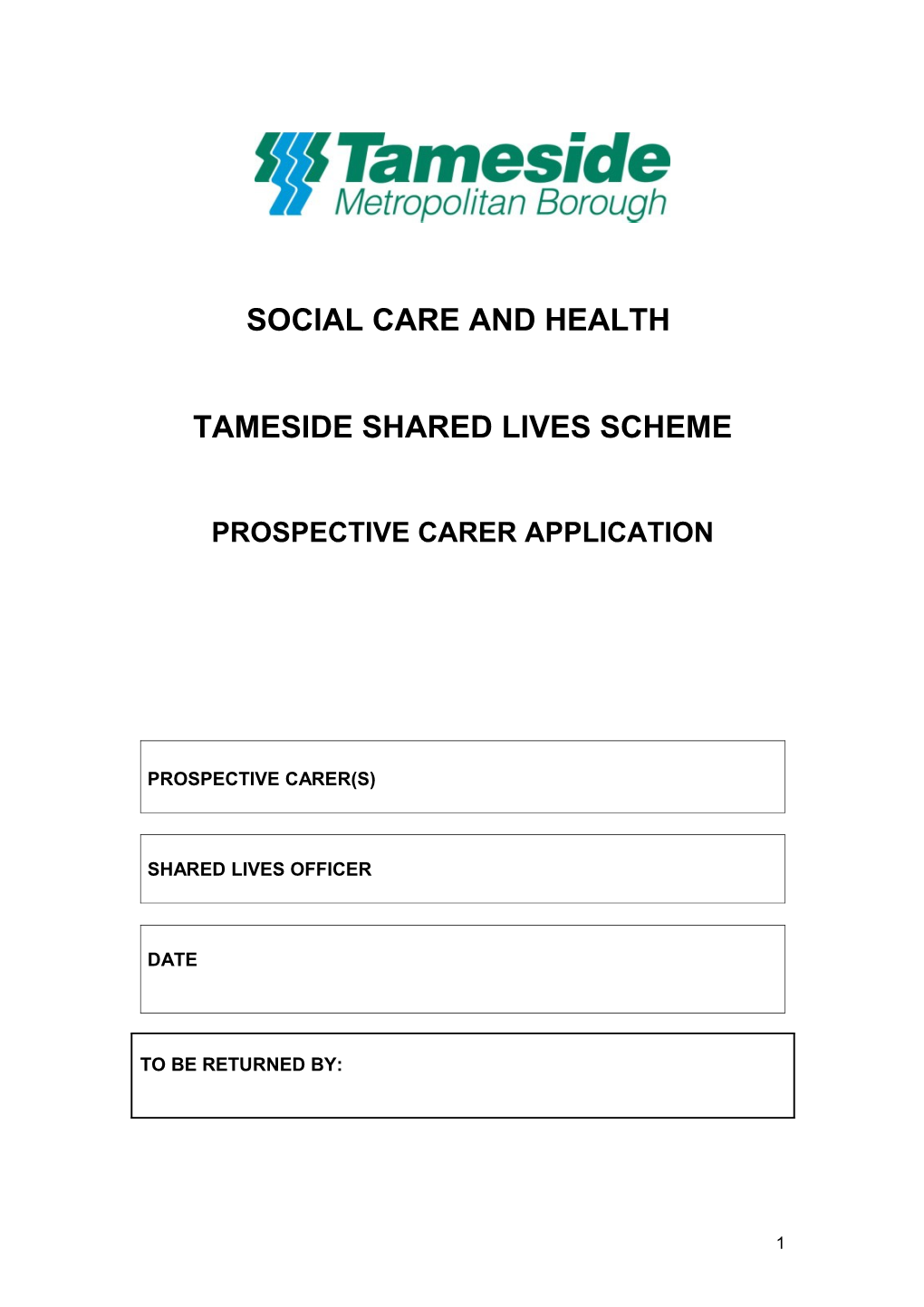 Social Care and Health