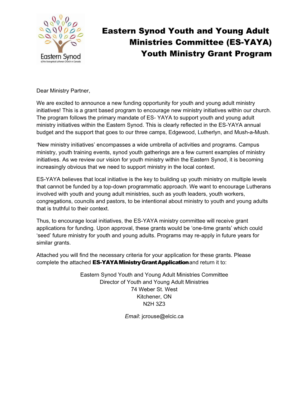 Eastern Synod Youth and Young Adult