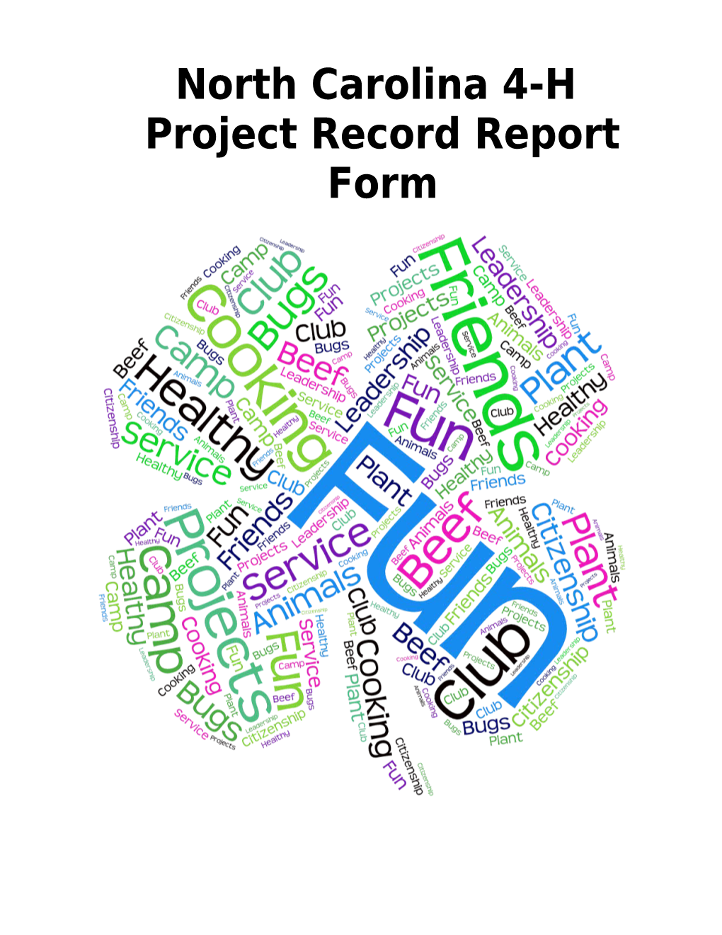 Project Record Report Form