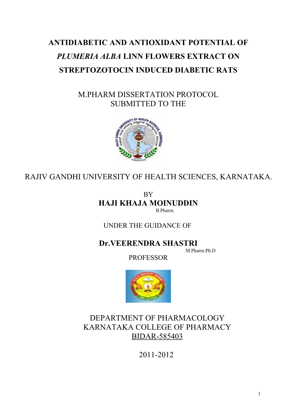 Rajiv Gandhi University of Health Sciences, Karnataka Bangalore s14