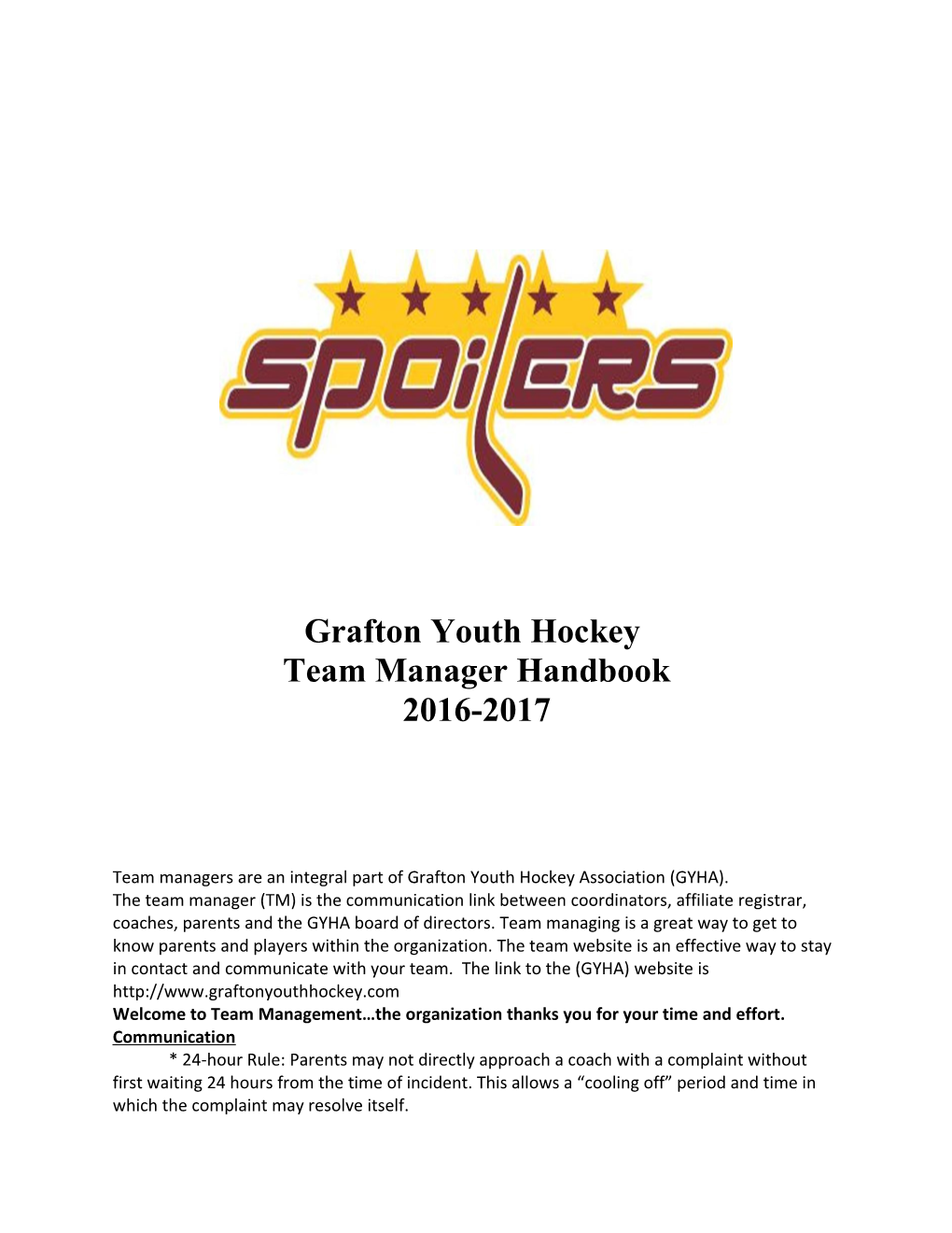 Grafton Youth Hockey