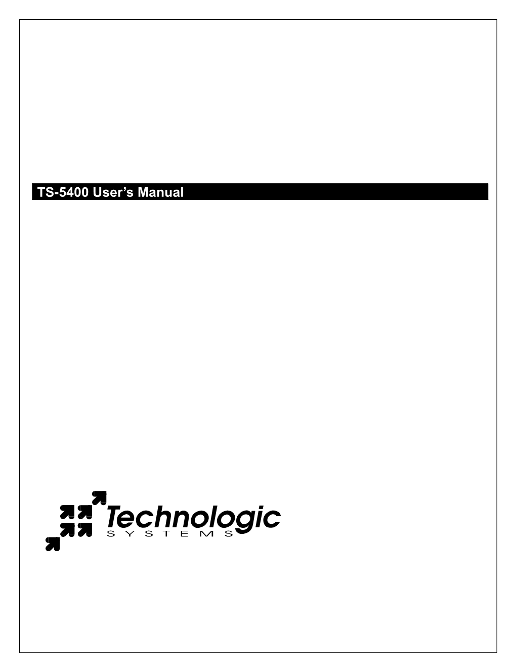 TS-2100 User's Manual