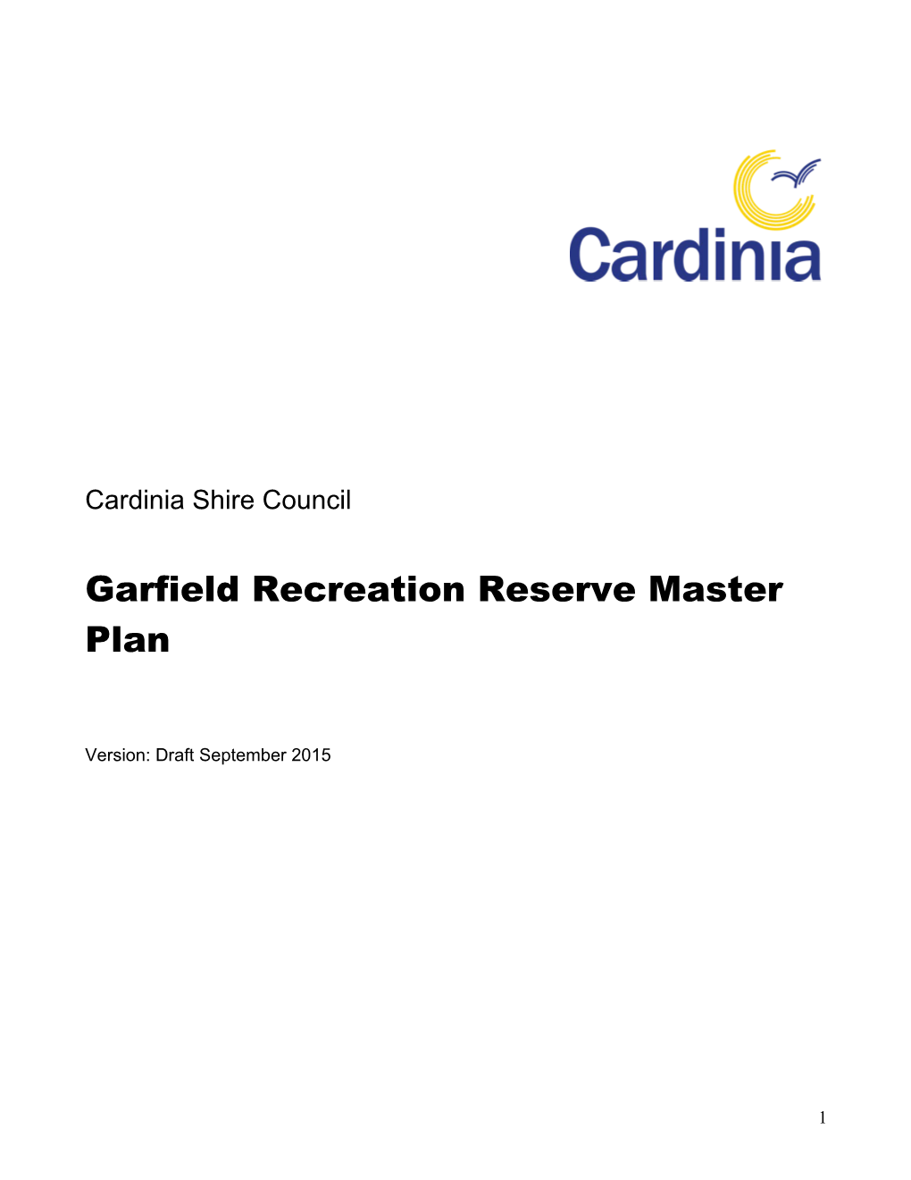 Garfield Recreation Reserve Master Plan