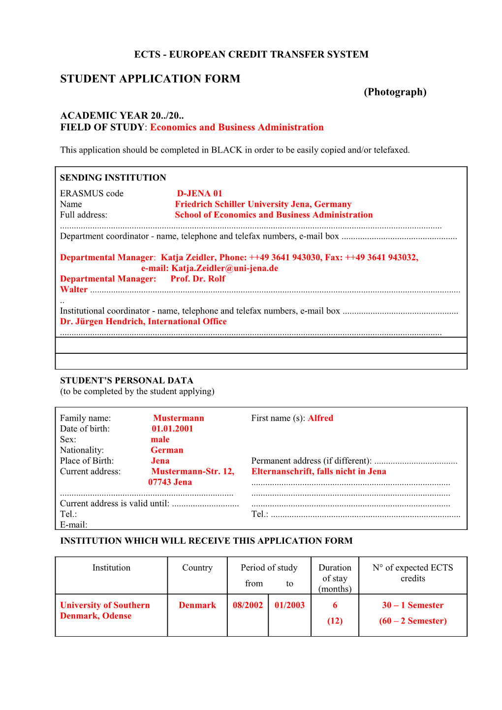 Ects - European Credit Transfer System s2