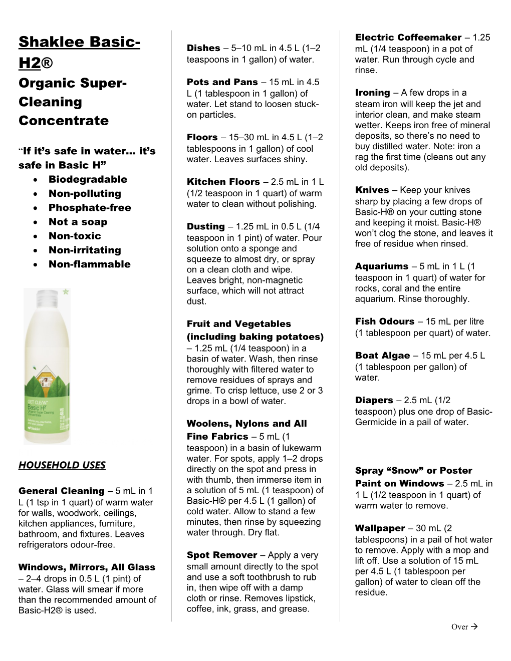 Organic Super-Cleaning Concentrate