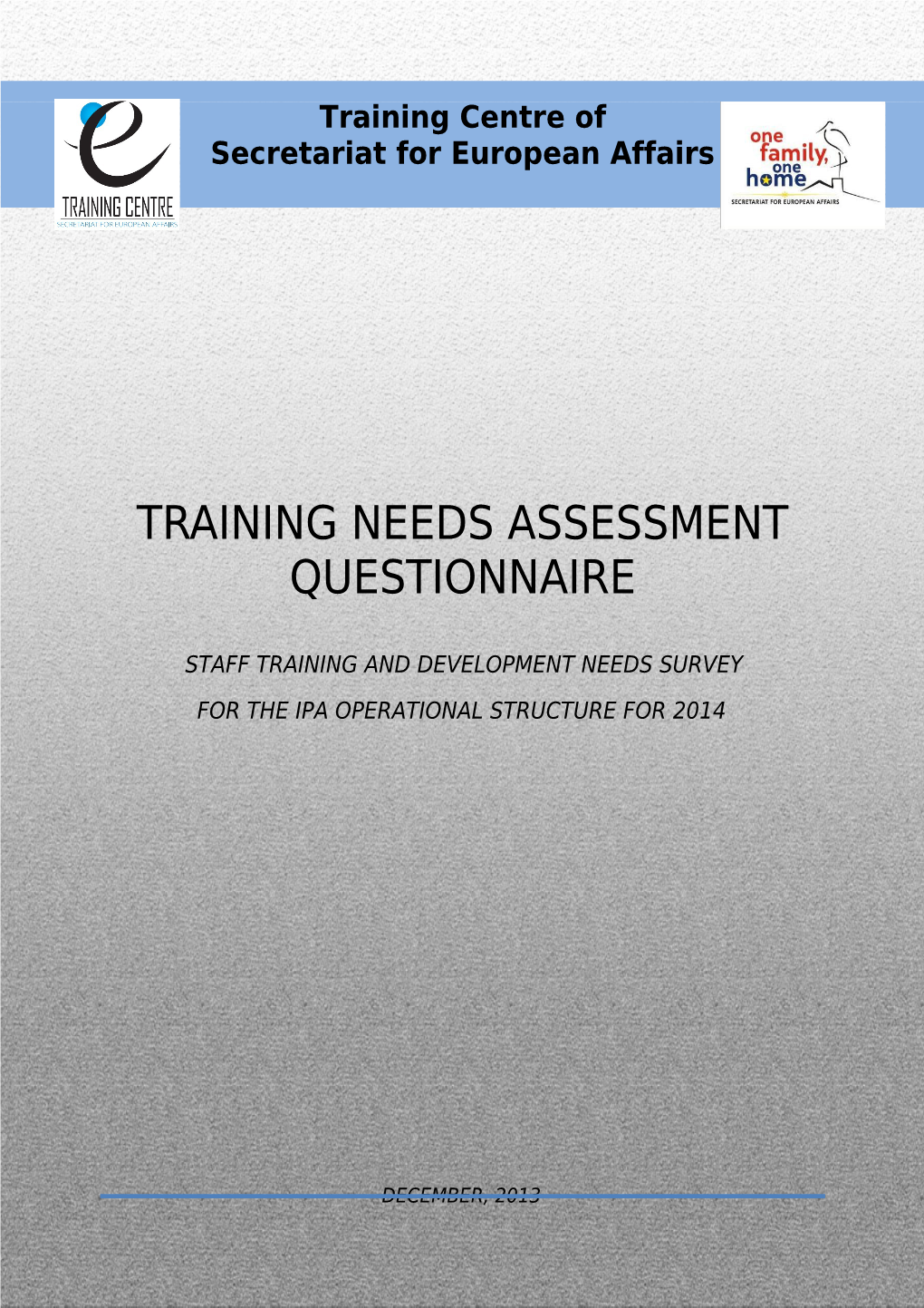 Staff Training and Development Needs Survey