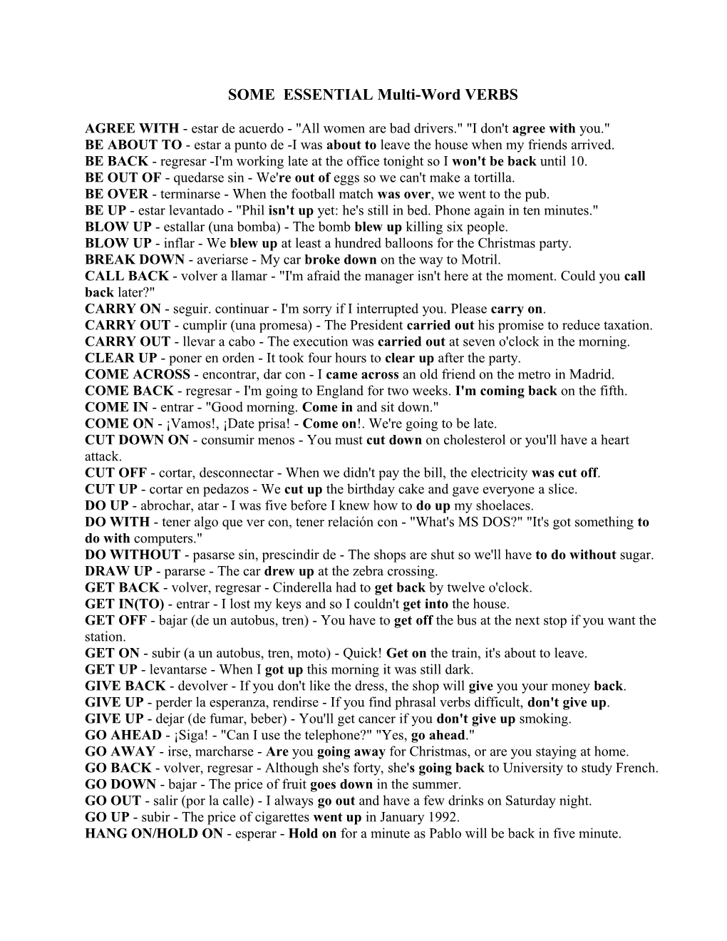 66 Essential Phrasal Verbs (Intermediate)