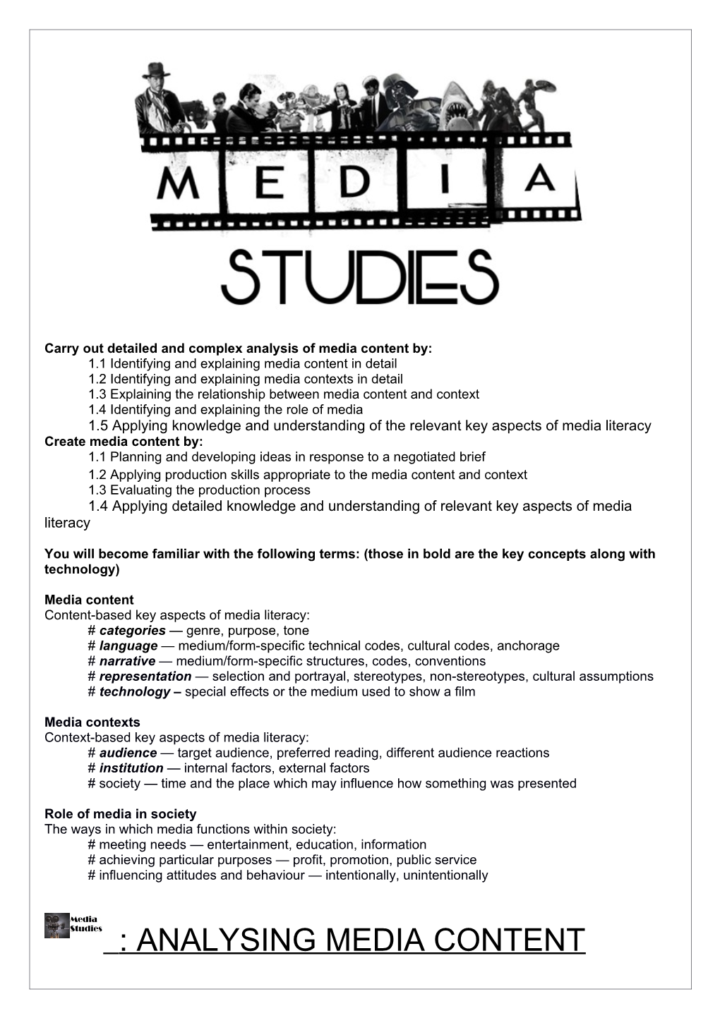 Carry out Detailed and Complex Analysis of Media Content By