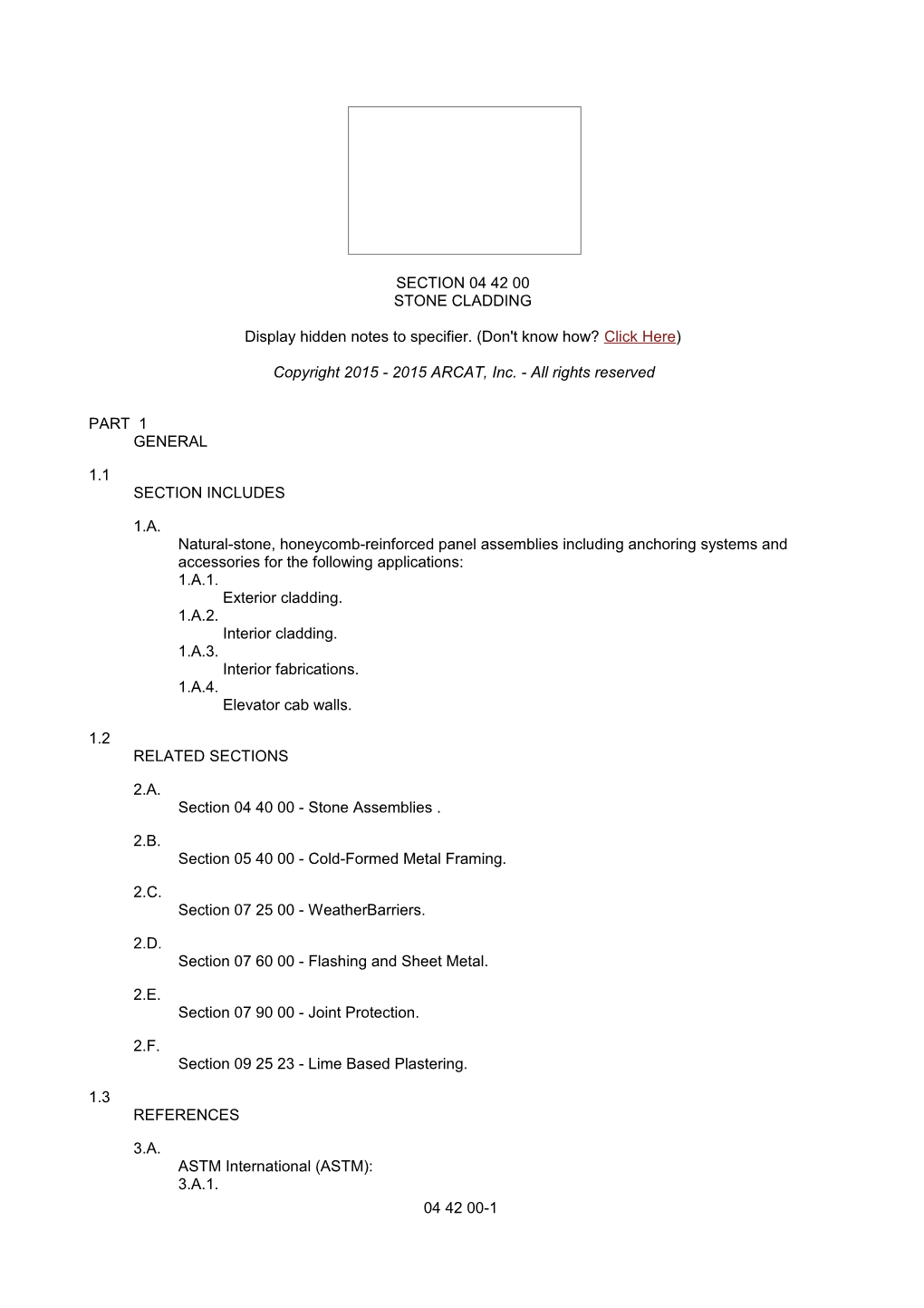 Display Hidden Notes to Specifier. (Don't Know How? Click Here) s102