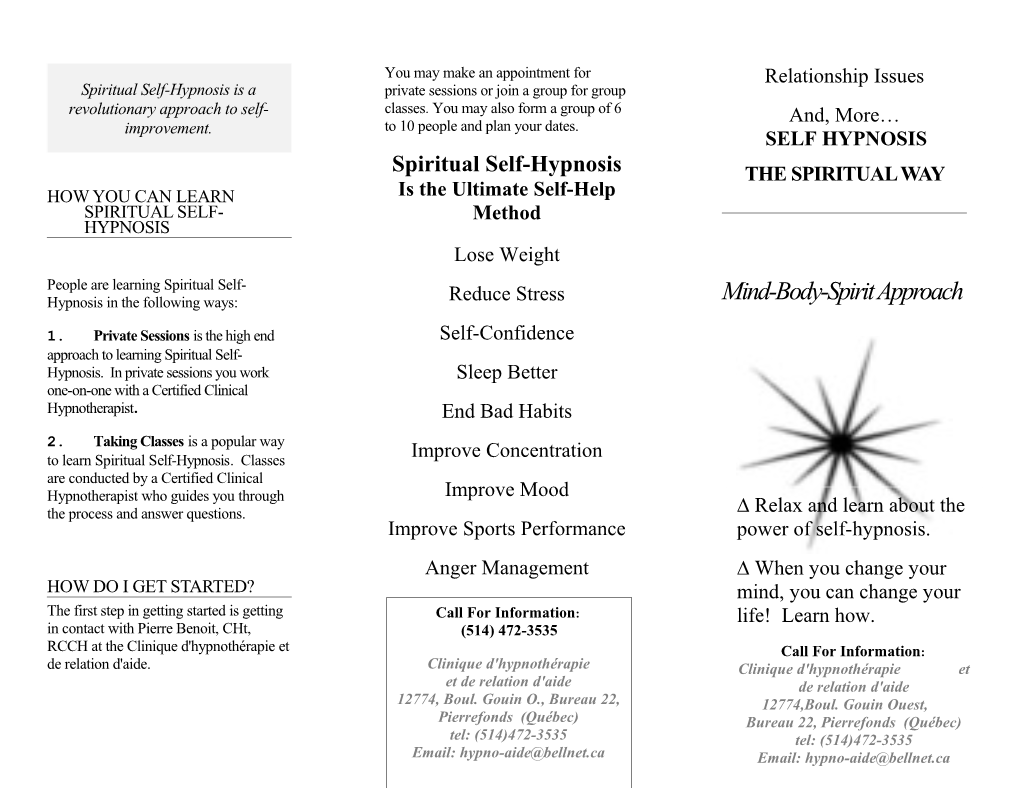 How You Can Learn SPIRITUAL Self-Hypnosis