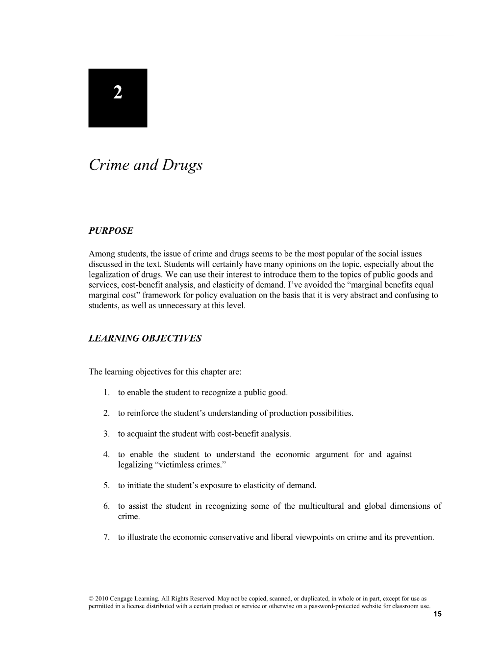 Chapter 2 Crime and Drugs