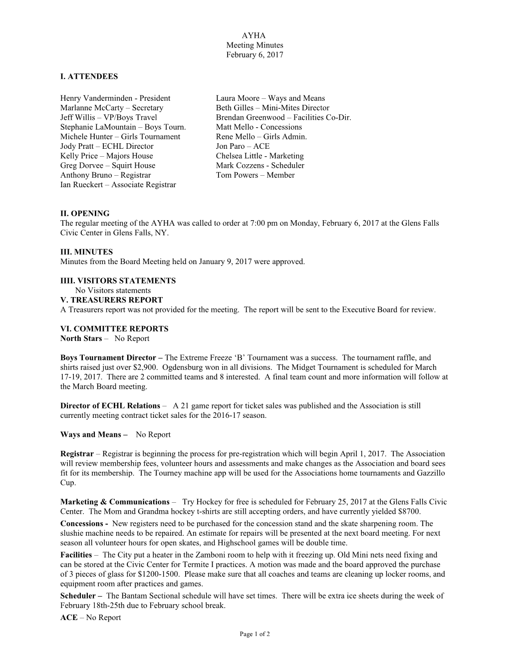 Total Abscession Meeting Minutes