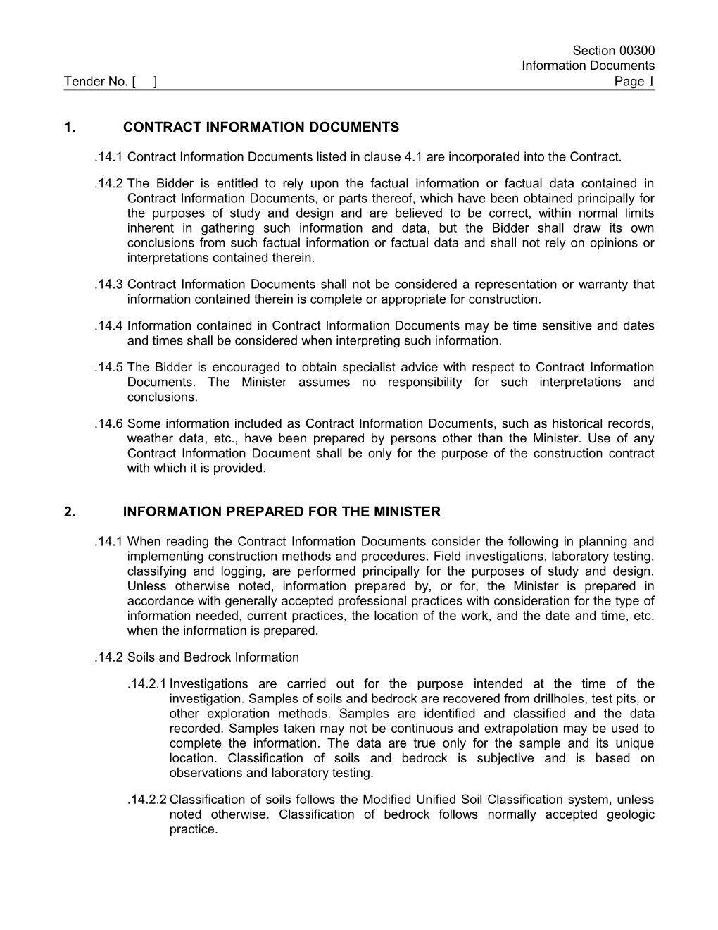 1Contract Information Documents Listed in Clause 4.1 Are Incorporated Into the Contract