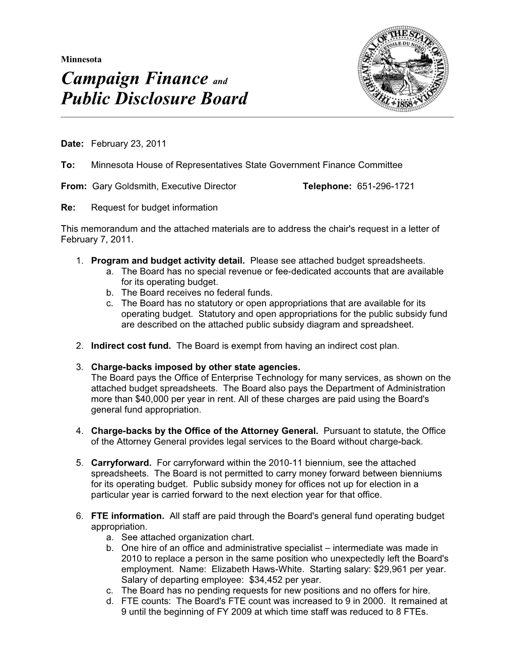 Public Disclosure Board